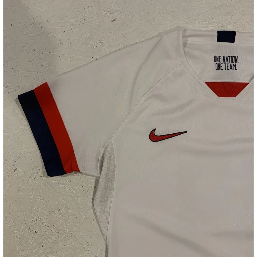 WOMENS M Authentic Nike Alex Morgan 13 USWNT 2019 Soccer Jersey CQ4244-100 USA
